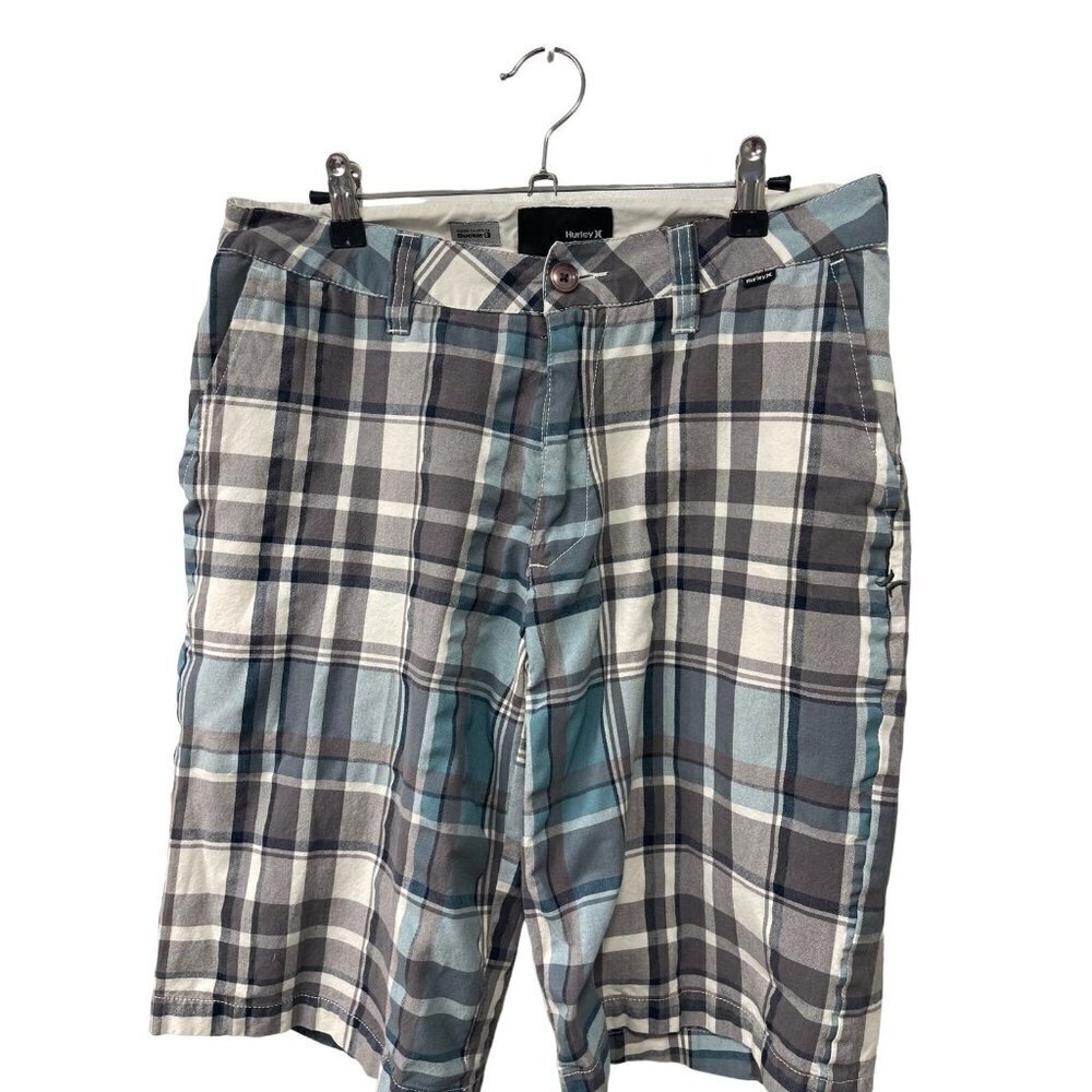 Hurley Buckle Plaid Chino Shorts Men’s Size 30 Waist